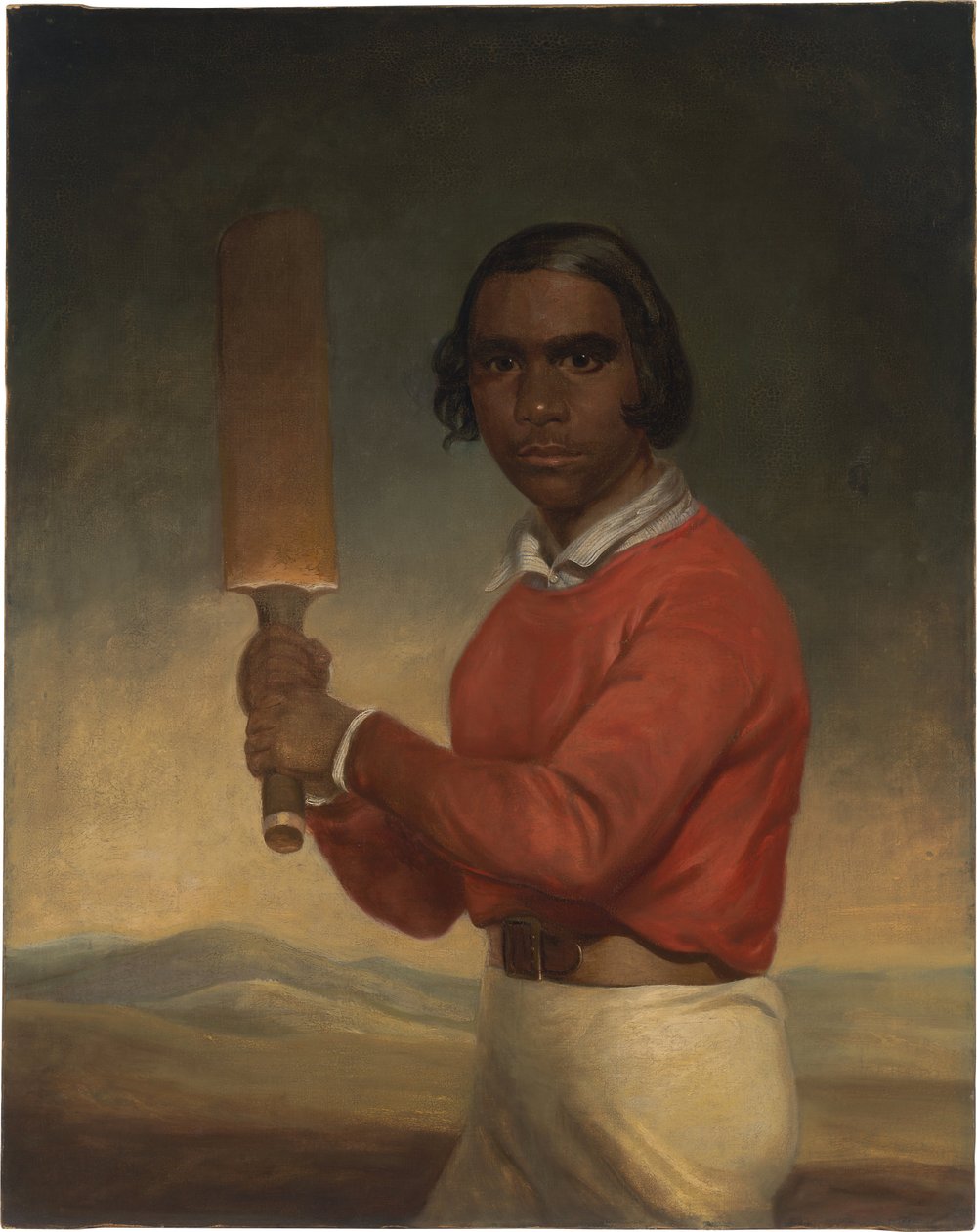 Retrato de Nannultera, un joven jugador de críquet de Poonindie
Título alternativo  

Nativo de Australia Meridional, alumno de la Institución Misionera de Poonindie de John Michael Crossland