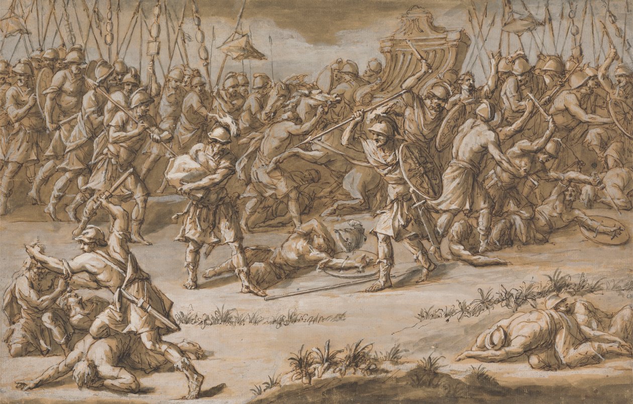 Ilustración de la Ilíada de John Michael Rysbrack