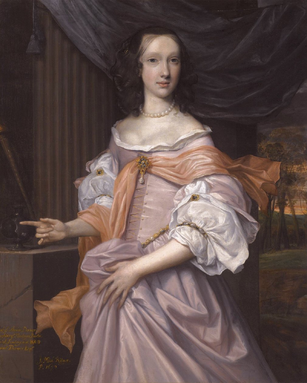 Catherine Dormer, hija de Montagu Bertie, II Conde de Lindsey, por John Michael Wright de John Michael Wright