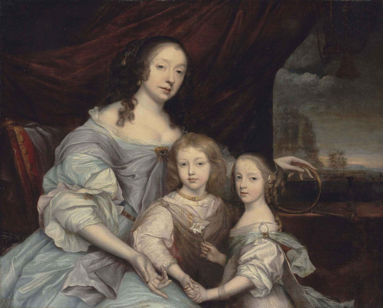 John Michael Wright Mary Villiers y sus hijos de John Michael Wright