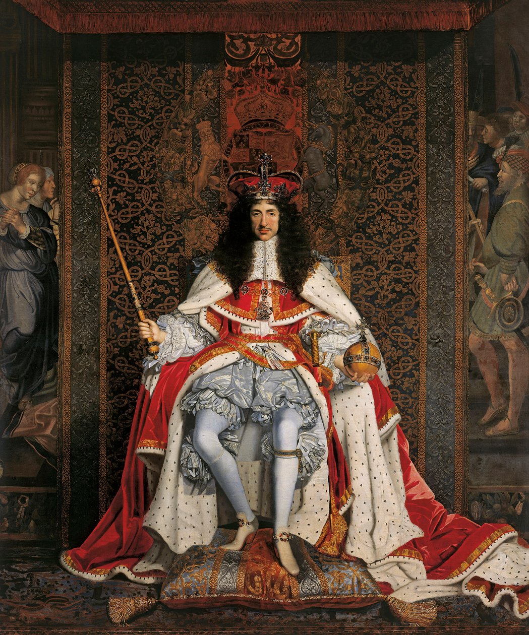 Retrato de Carlos II de Inglaterra 1630-1685, ca 1676 de John Michael Wright