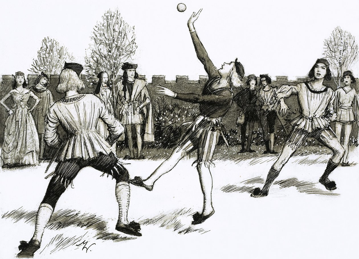 Jeu de Paume, una especie de balonmano de John Millar Watt