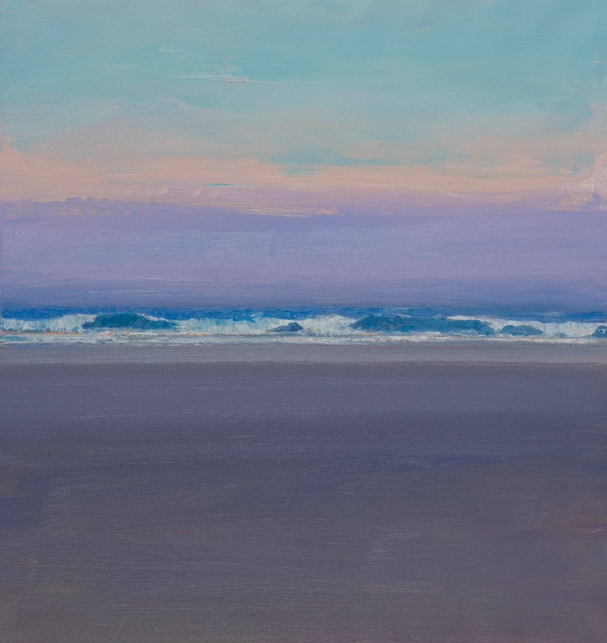 Olas al atardecer de John Miller