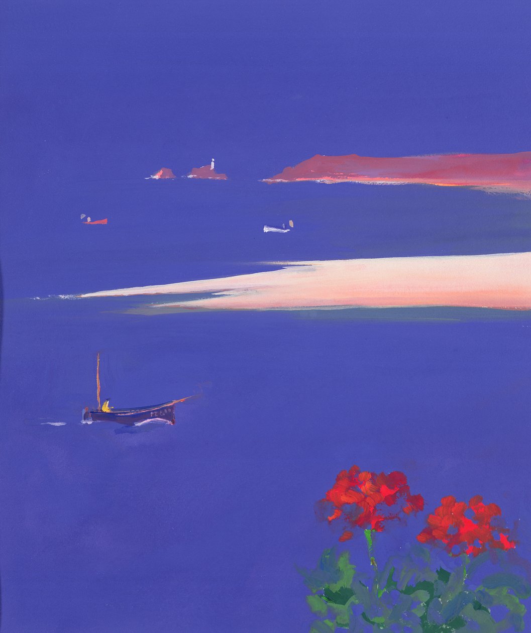 Godrevy y barco azul, 1999 de John Miller