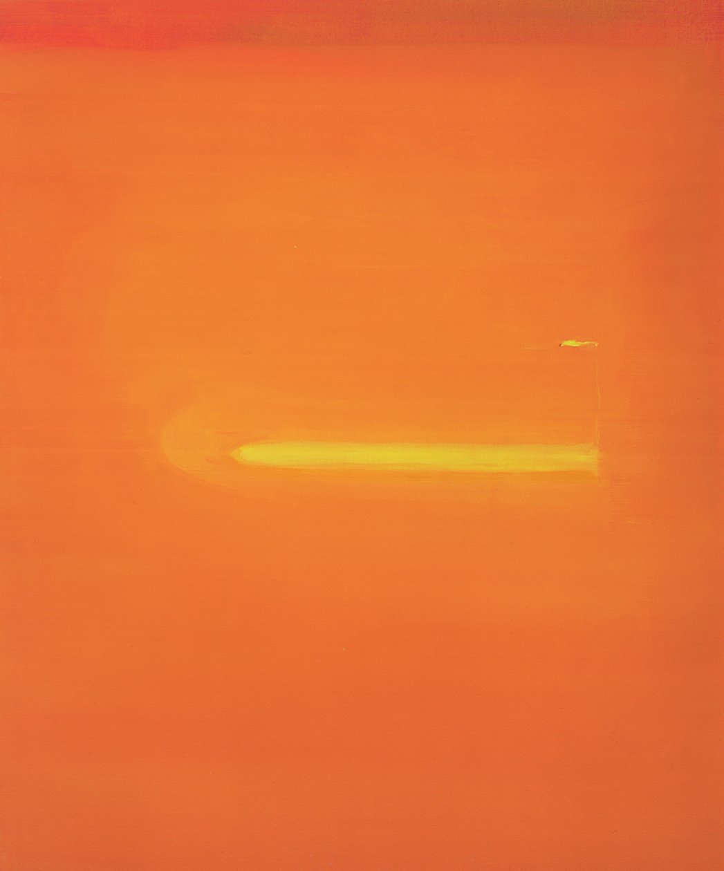 Interior naranja con figura, 2000 de John Miller