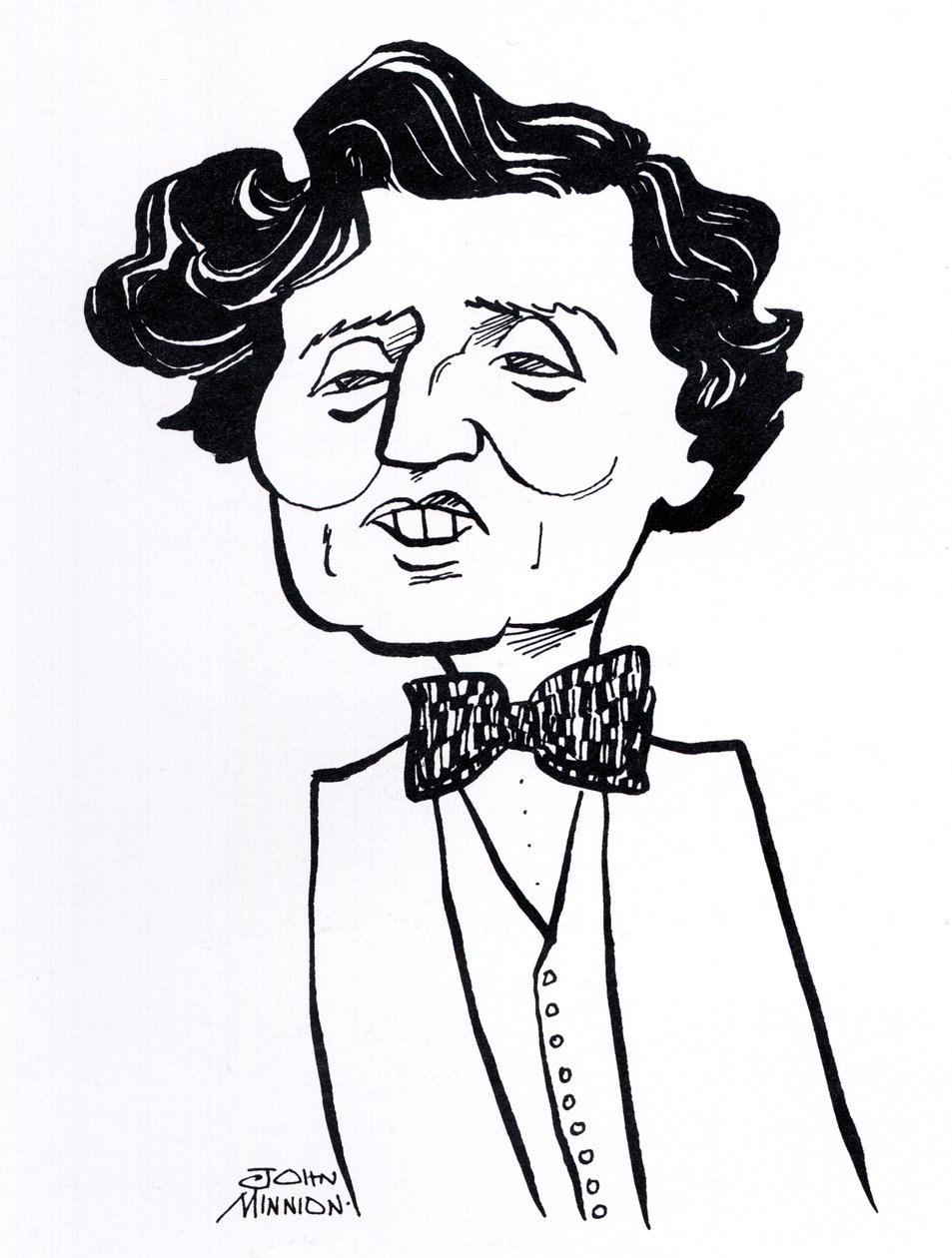 Alban Berg, caricatura - Compositor austriaco, 9 de febrero de 1885 - 24 de diciembre de 1935 de John Minnion