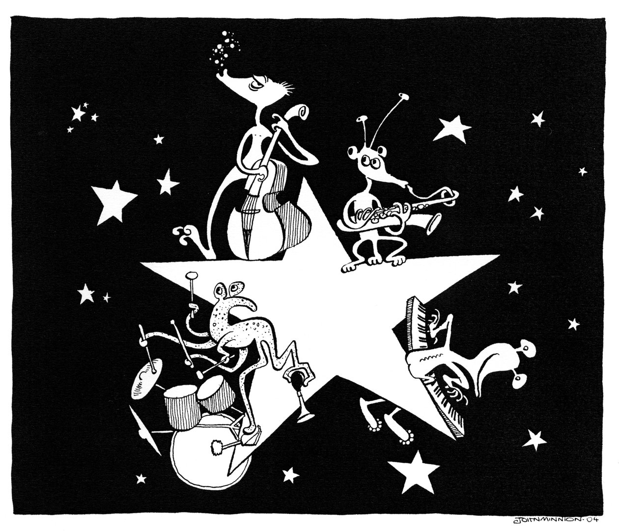 Alien All- Stars caricatura de John Minnion de John Minnion