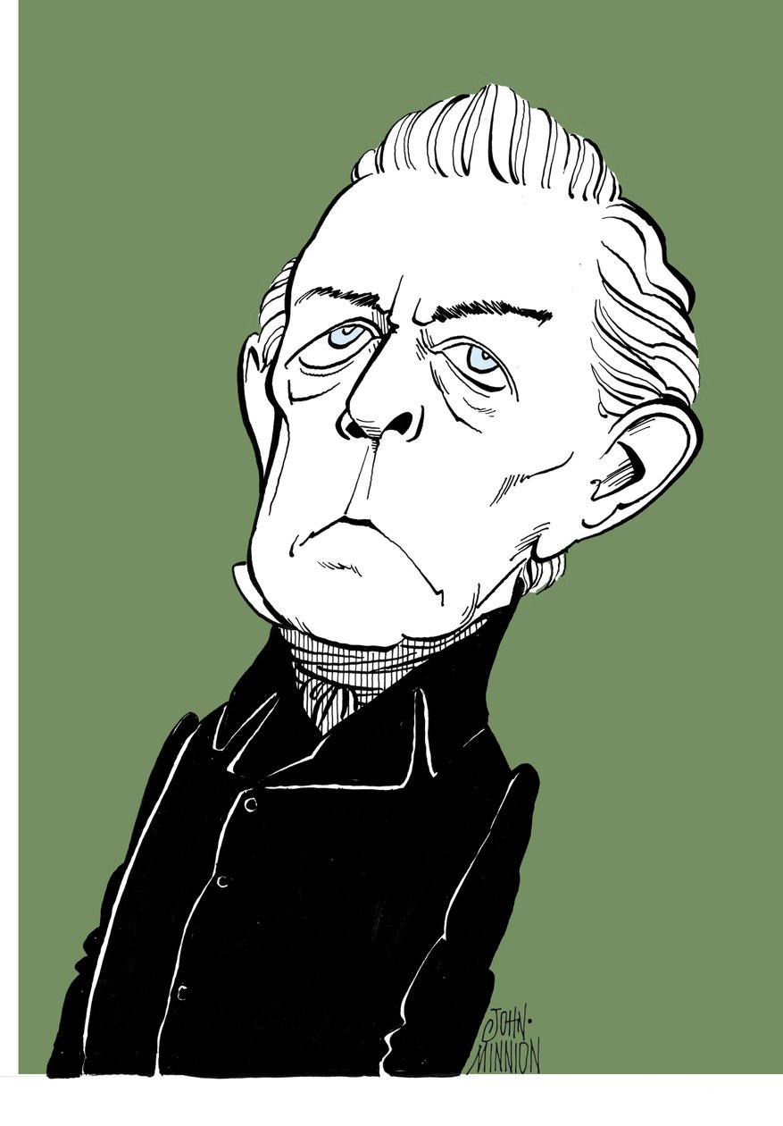 Franz Berwald - caricatura del compositor sueco de John Minnion