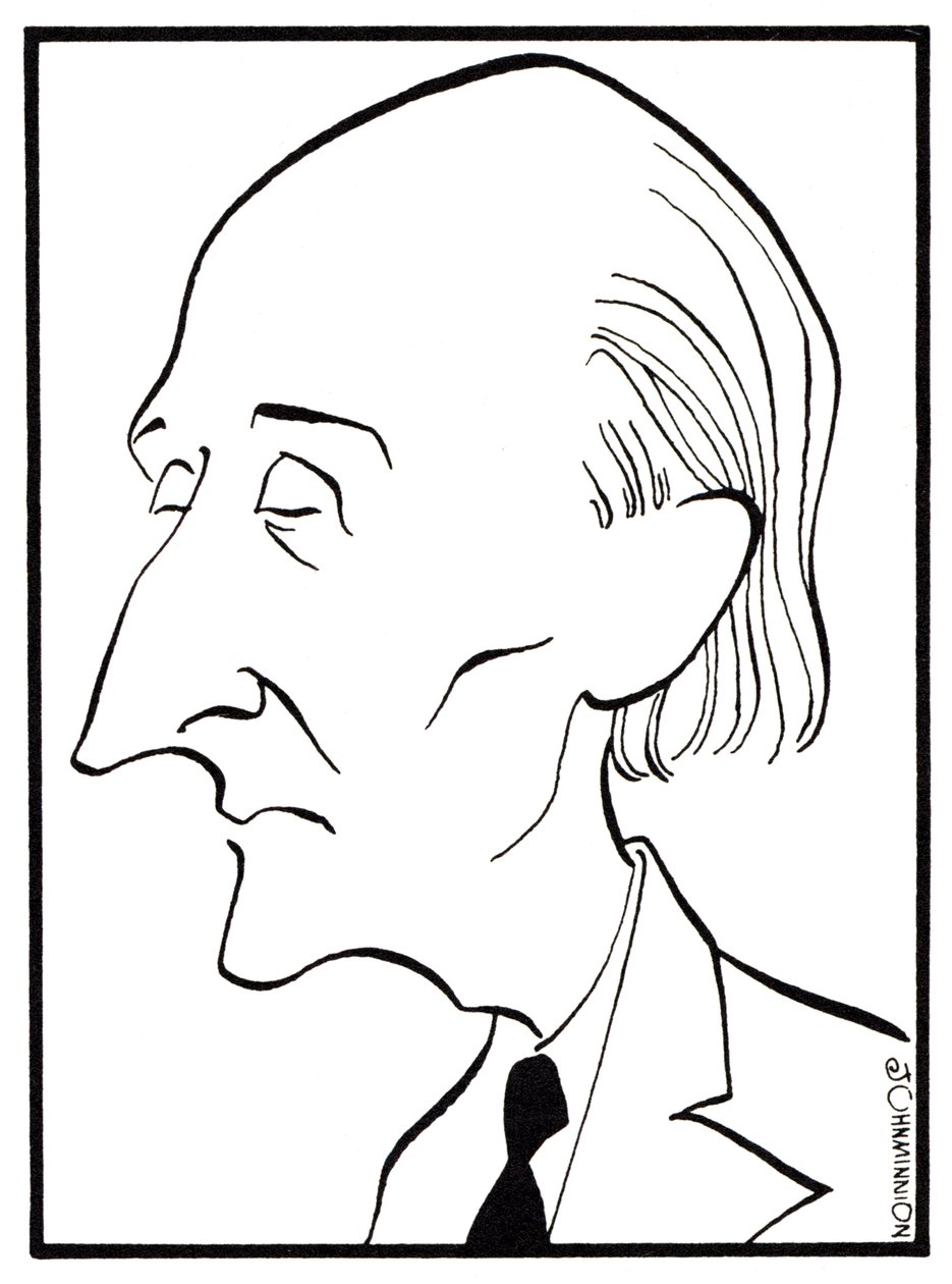Frederick Delius - caricatura de John Minnion - compositor inglés - 29 de enero de 1862 - 10 de junio de 1934 de John Minnion