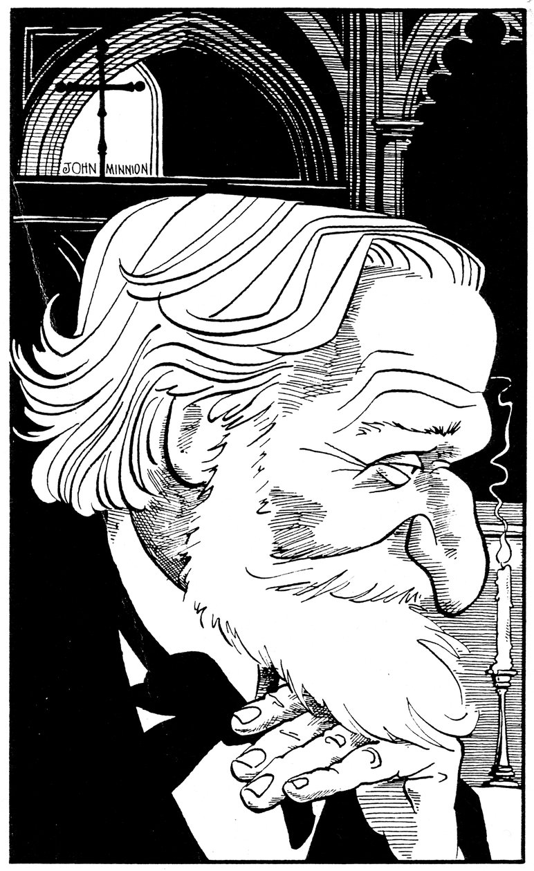 Giuseppe Verdi - retrato de perfil del compositor italiano, 9 o 10 de octubre de 1813 - 27 de enero de 1901 de John Minnion