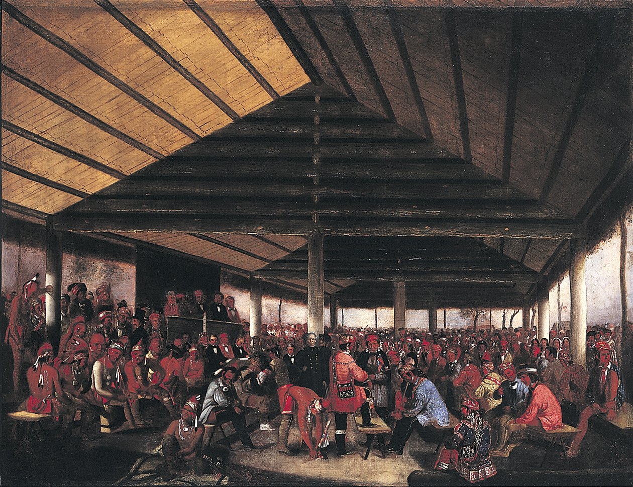 Consejo Internacional Indio (Celebrado en Tallequah, Territorio Indio, en 1843) de John Mix Stanley