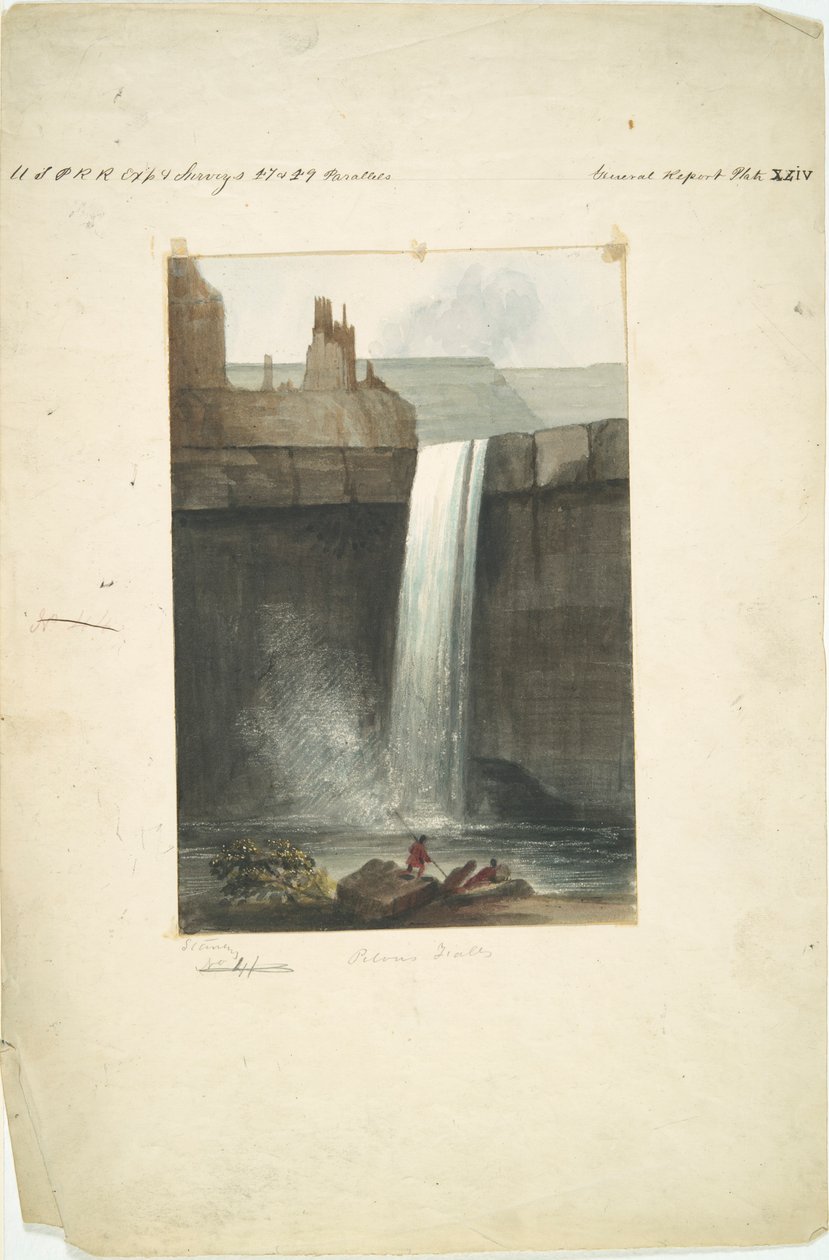 Cascadas de Pelusa de John Mix Stanley