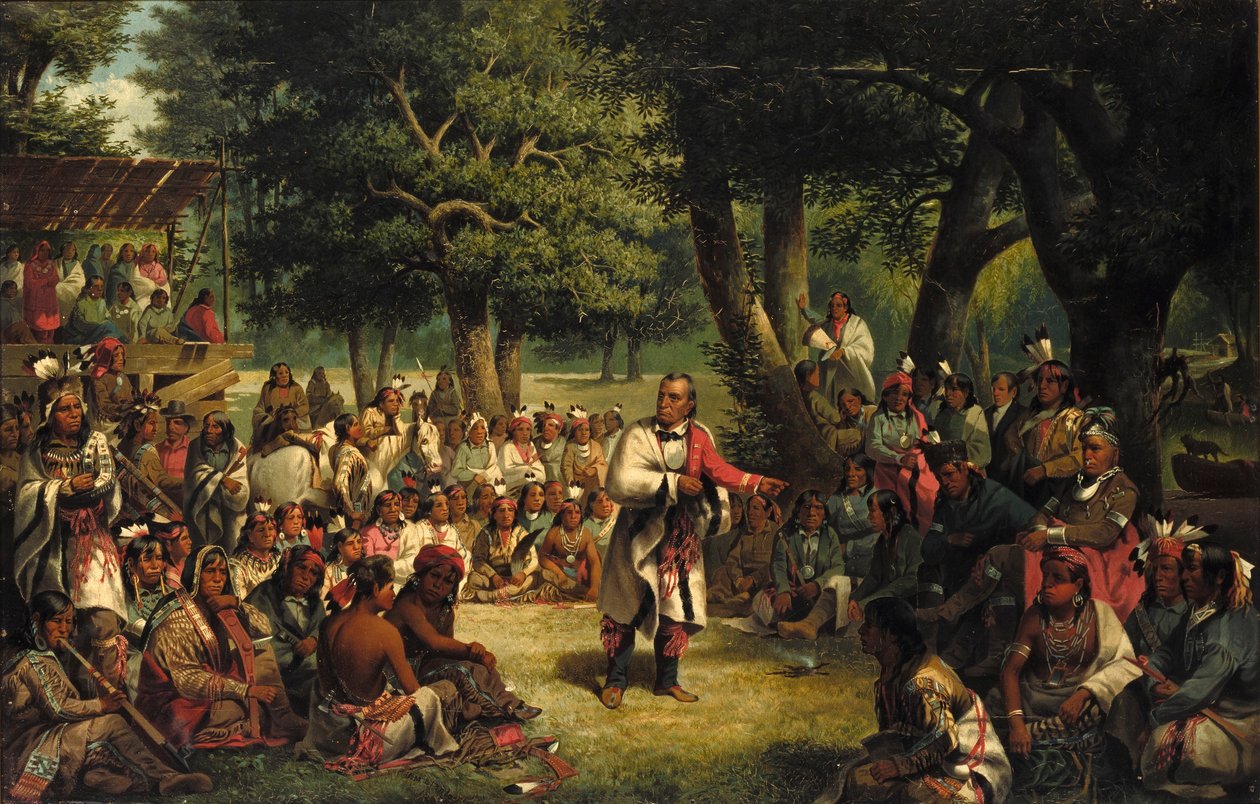 El juicio de Chaqueta Roja de John Mix Stanley