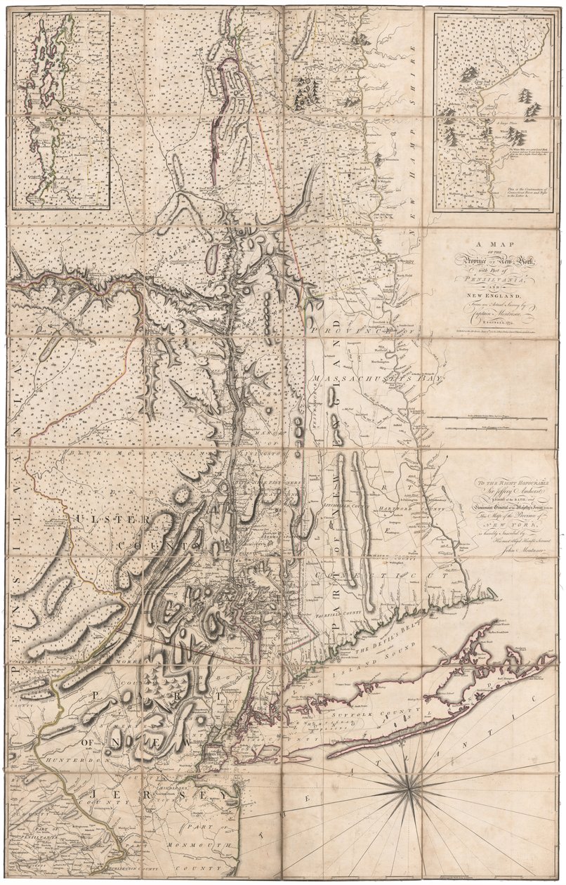 Mapa de Nueva York por Montresor de John Montresor