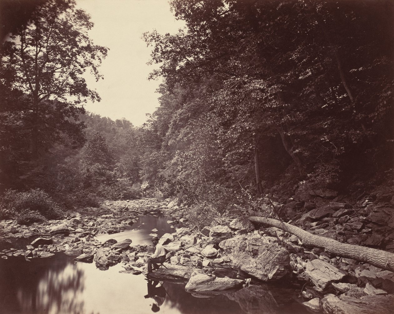El arroyo Wissahickon cerca de Filadelfia de John Moran