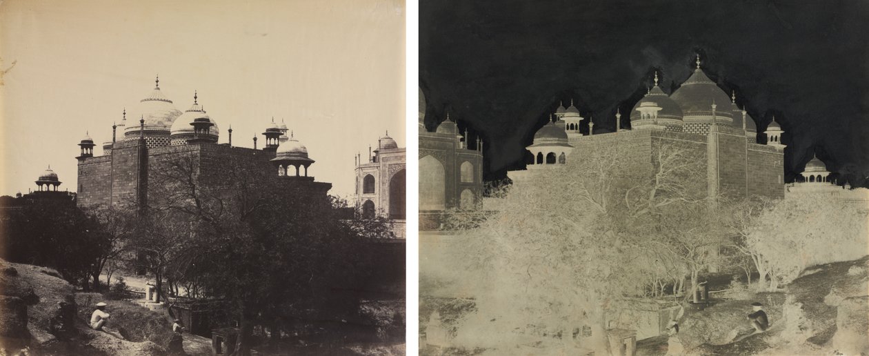Taj Mahal, Back View of the Rest-House, with Figure de John Murray