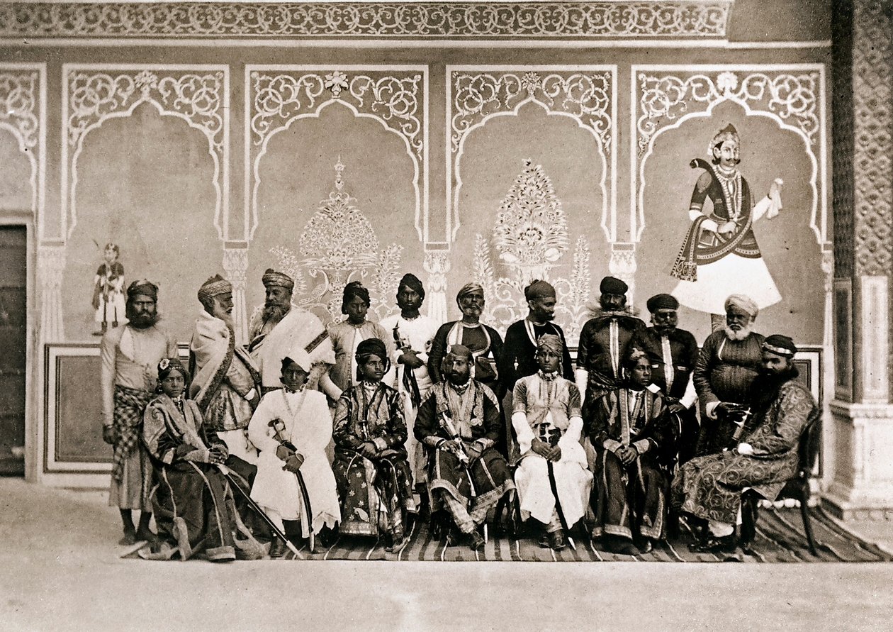 Los hombres de la Corte de Ram Singh III, Maharajá de Jaipur de John Murray