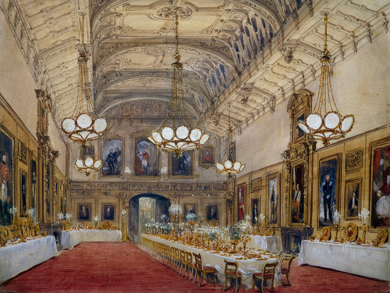 Salón de San Jorge en el Castillo de Windsor de John Nash