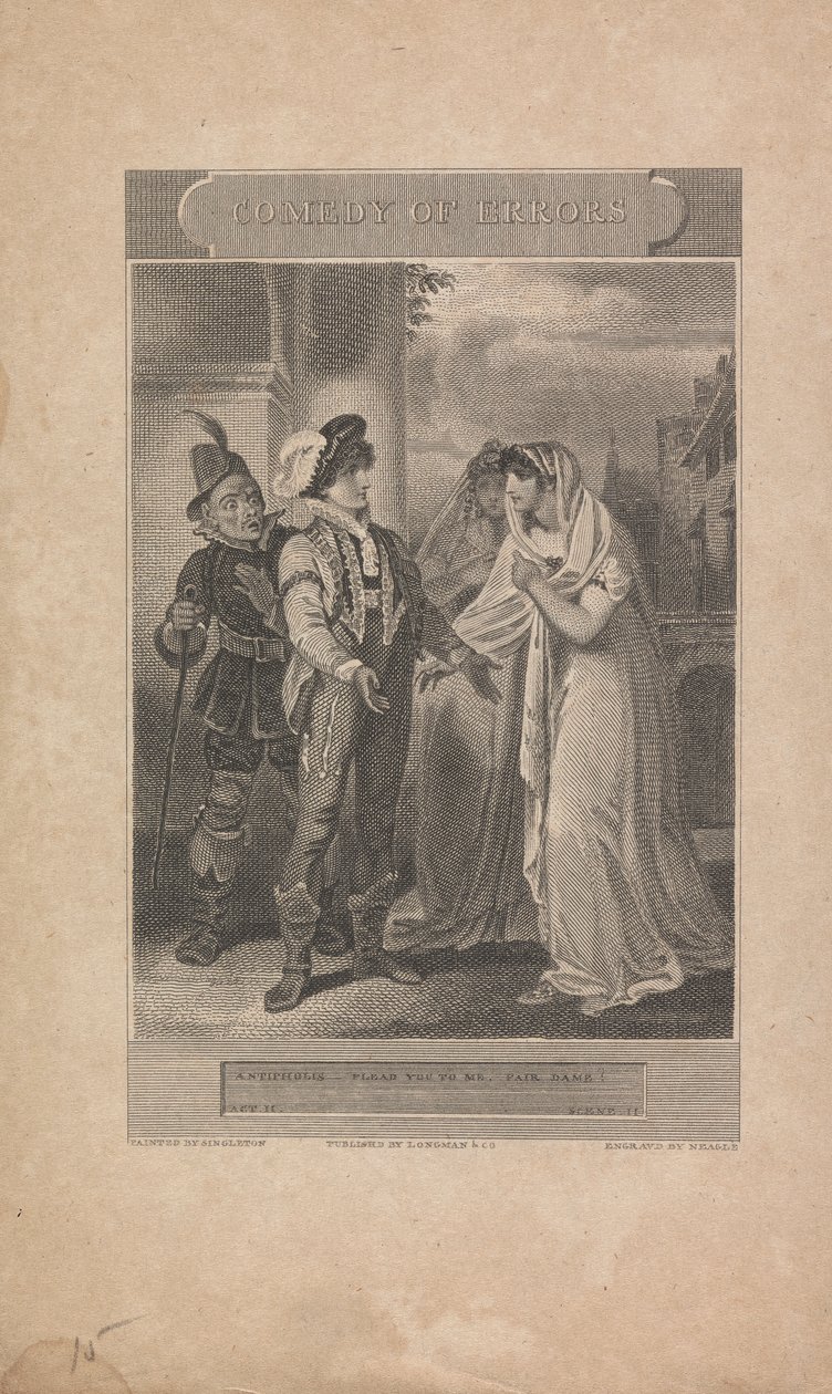 Comedia de los errores, Acto II, Escena II de John Neagle