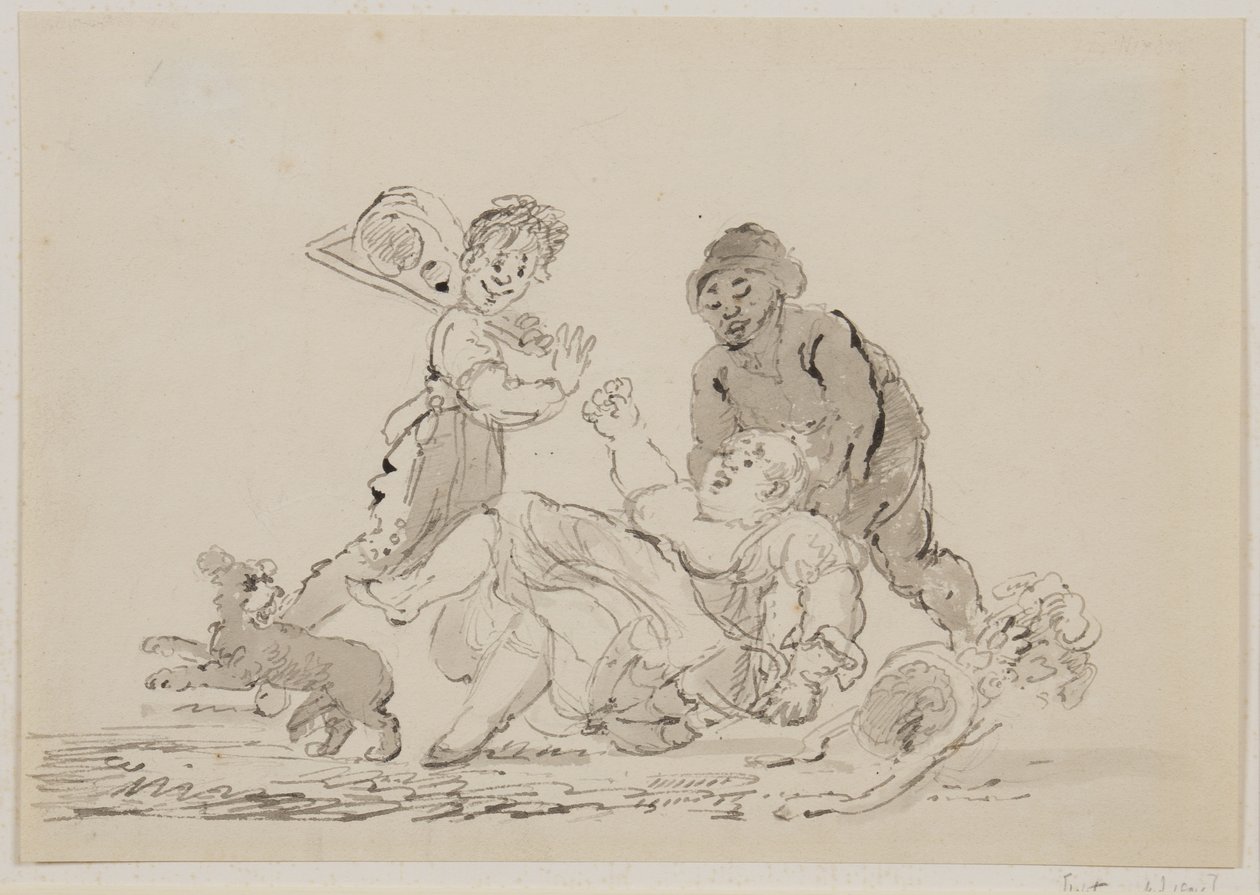 Un accidente en la calle, 1804 de John Nixon