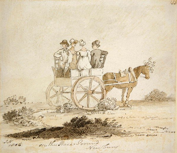 En el hipódromo, Newbury de John Nixon