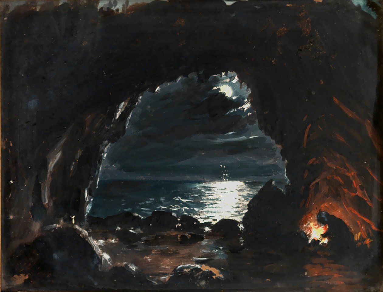 Escena de la cueva de John O