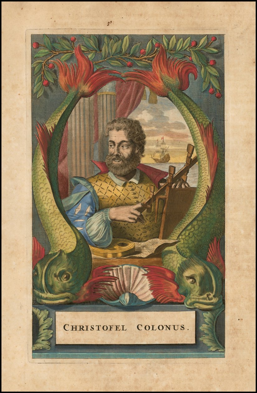 Retrato de Cristóbal Colón de 1671 por John Ogilby de John Ogilby