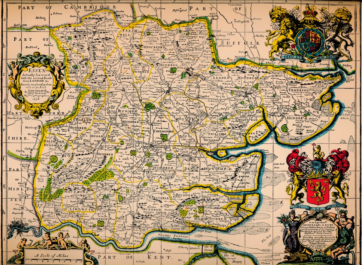 Mapa de Essex de John Ogilby