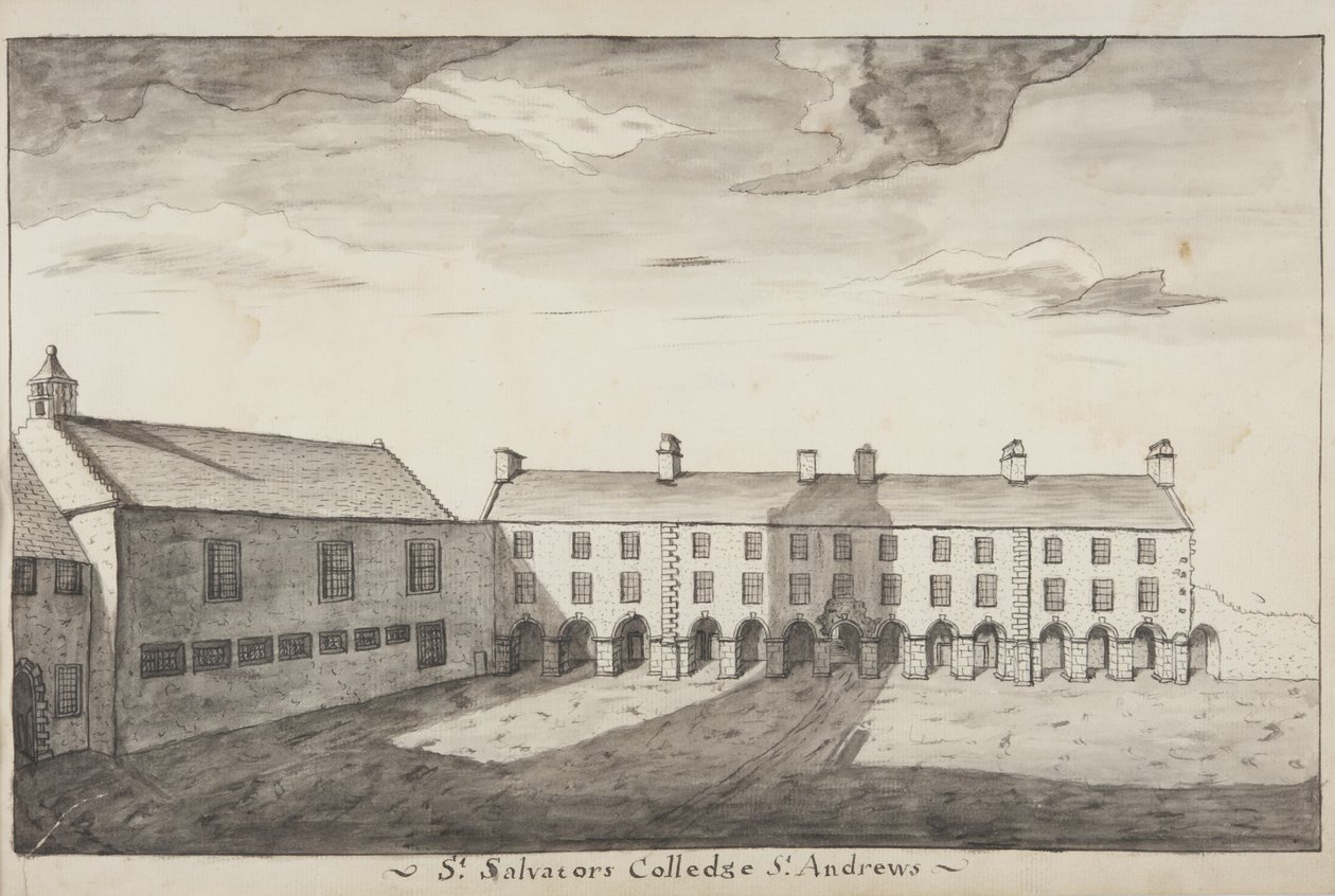 St Andrews Delineado - St Salvators College St Andrews de John Oliphant