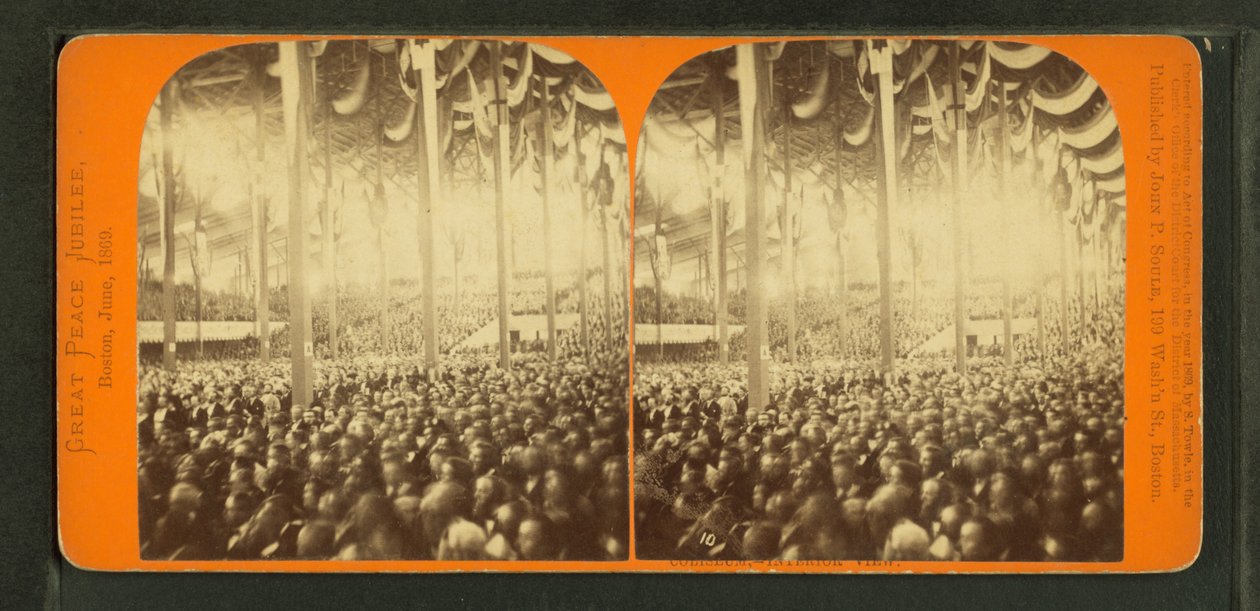 Jubileo de la Paz Mundial, o el Coliseo de Boston, 1872 de John P. Soule