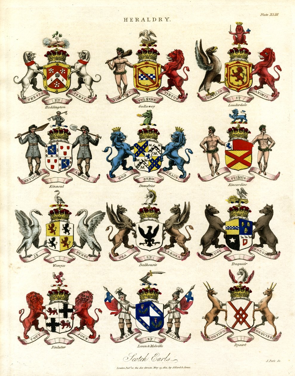 Escudos de armas de condes escoceses Parte II de John Pass