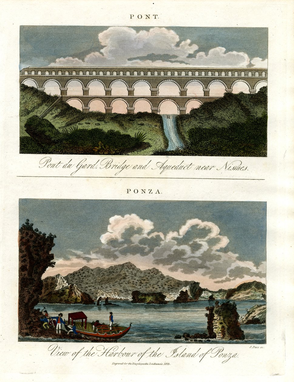 Puentes históricos - Pont du Gard y Puerto de Ponza de John Pass