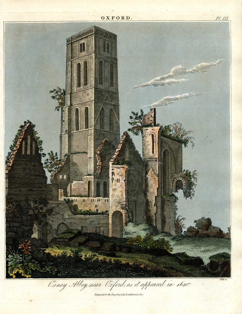 La abadía de Osney, cerca de Oxford, tal como era en 1650 de John Pass