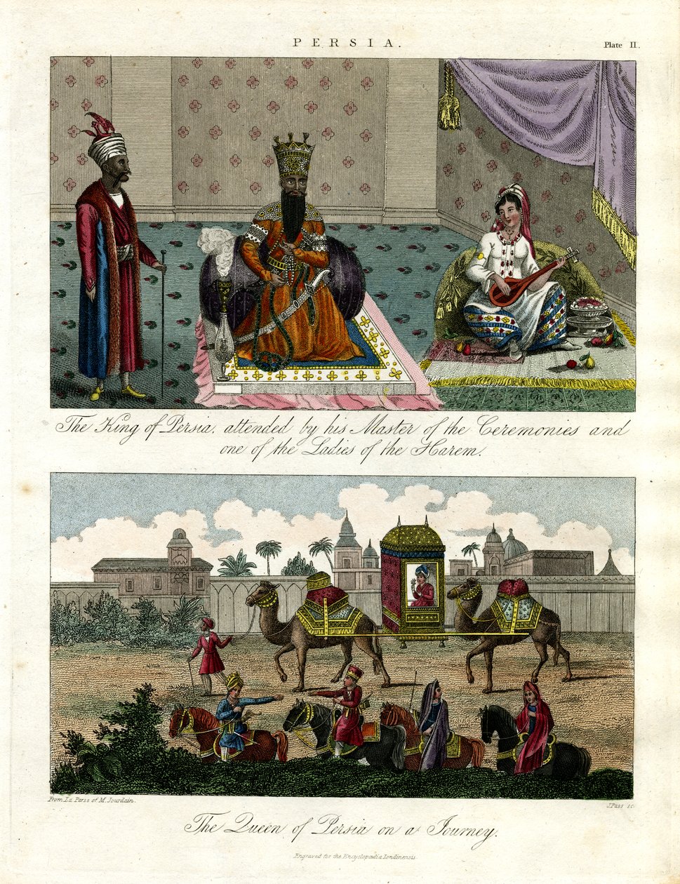 Escenas de Persia - Vida en la corte y procesión real de John Pass
