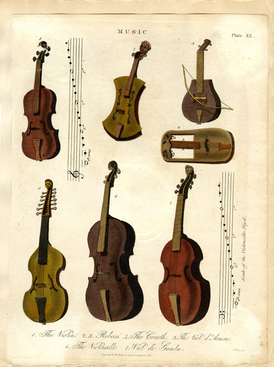 Instrumentos de cuerda de la música clásica de John Pass