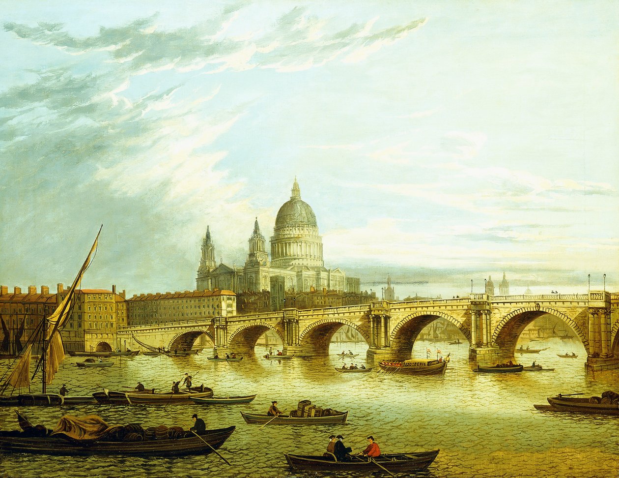 Vista del Puente de Blackfriars con la Catedral de San Pablo de John Paul