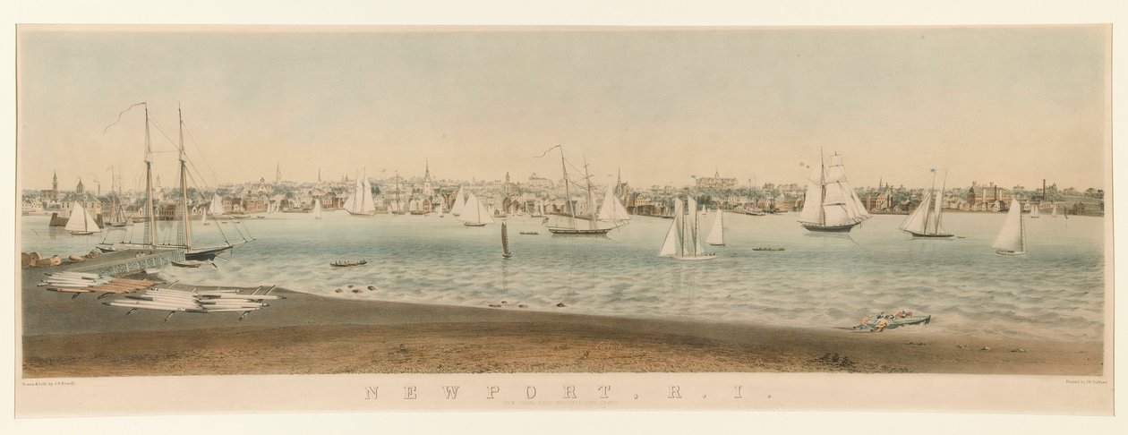 Newport, Rhode Island / Vista desde Fort Wolcott, Goat Island de John Perry Newell