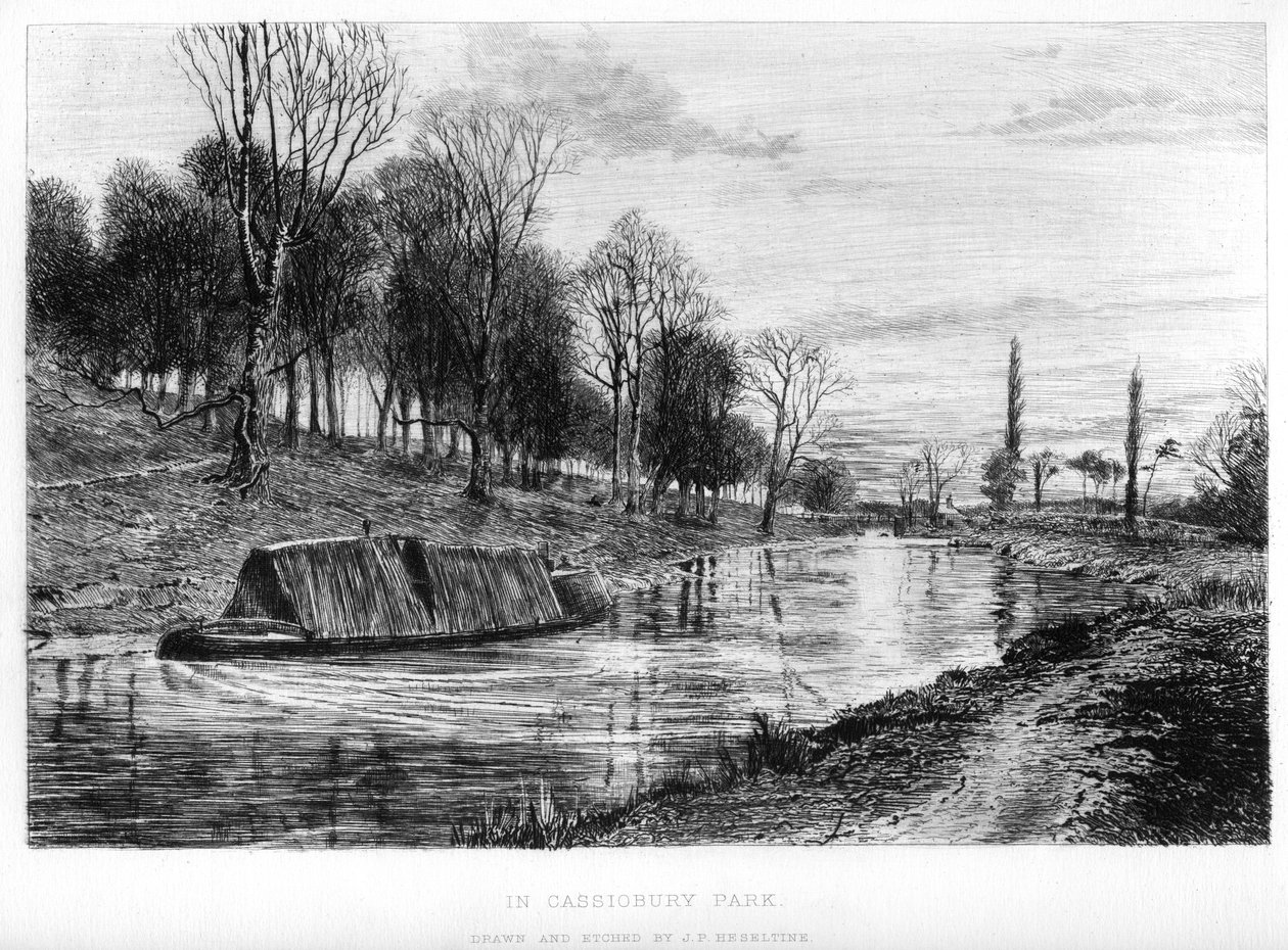 En el Parque Cassiobury, siglo XIX de John Postle Heseltine