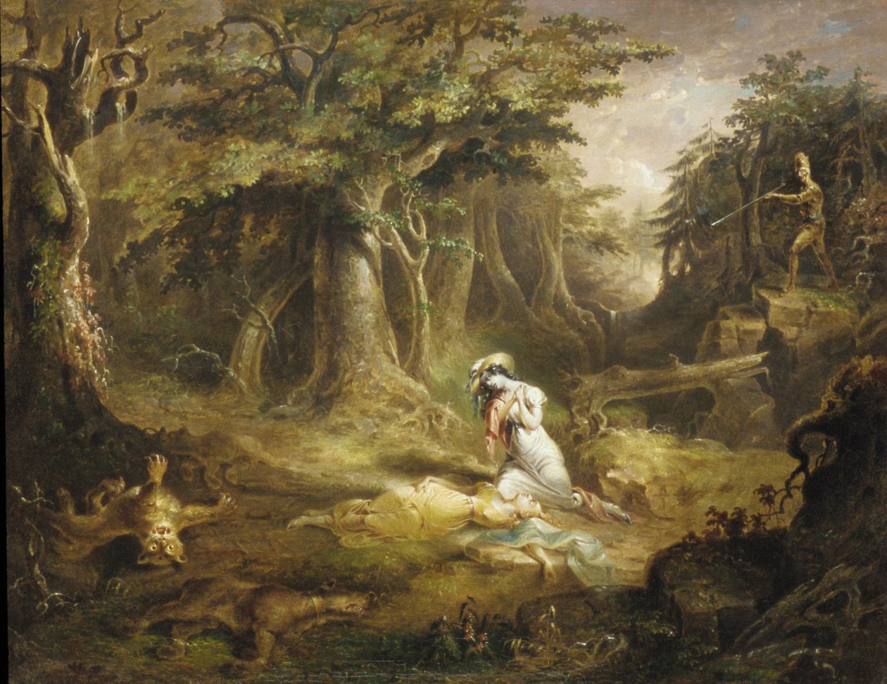 El rescate de Leatherstocking de John Quidor