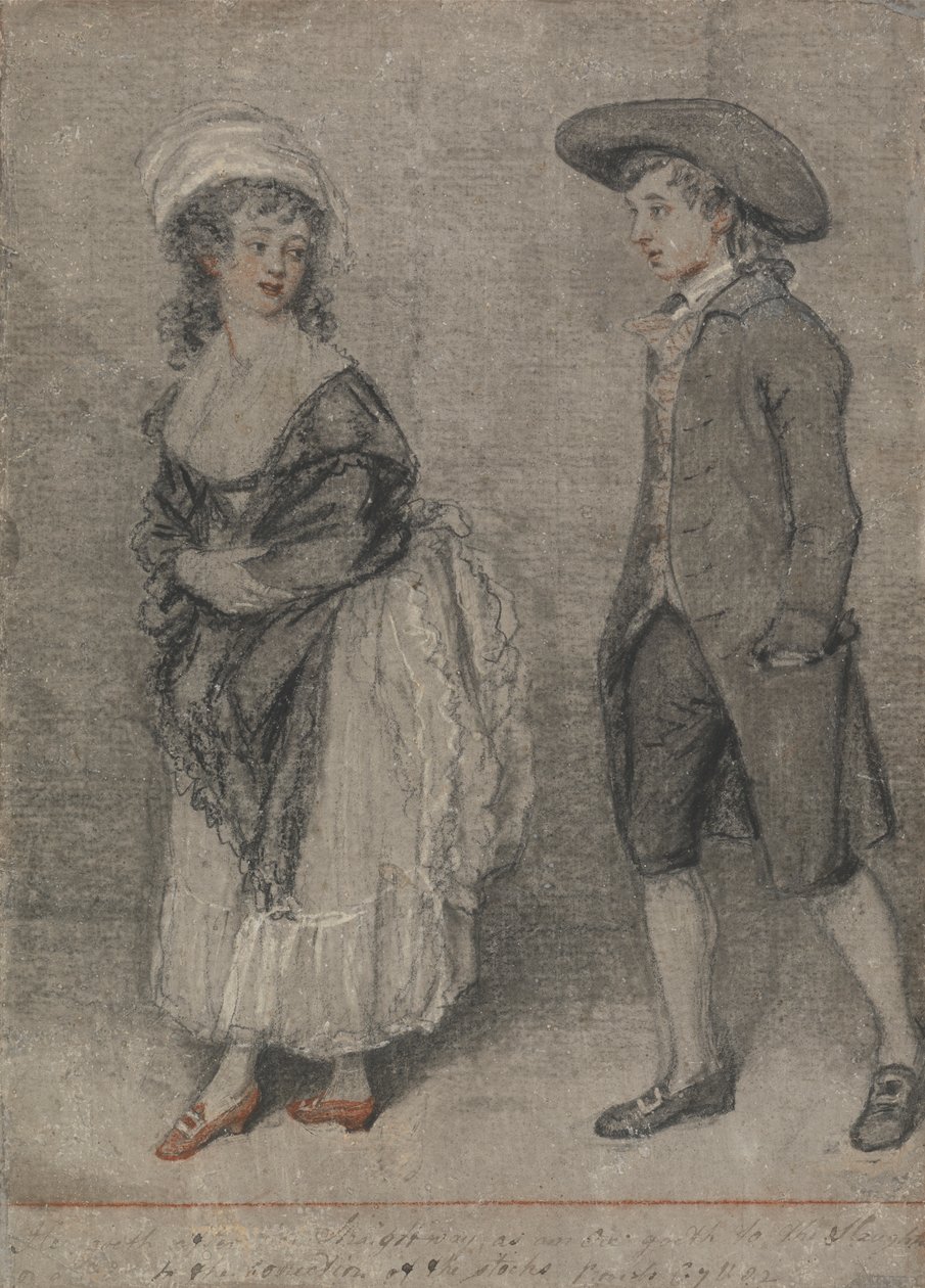 En seguida va tras ella como el buey al matadero (Proverbios, capítulo VII, versículo 22). de John Raphael Smith