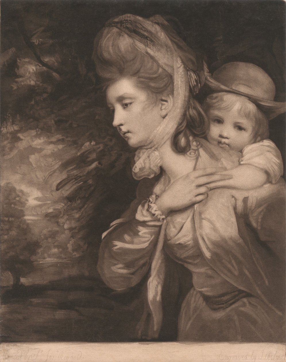 La señora Payne Galwey y su hijo Charles de John Raphael Smith