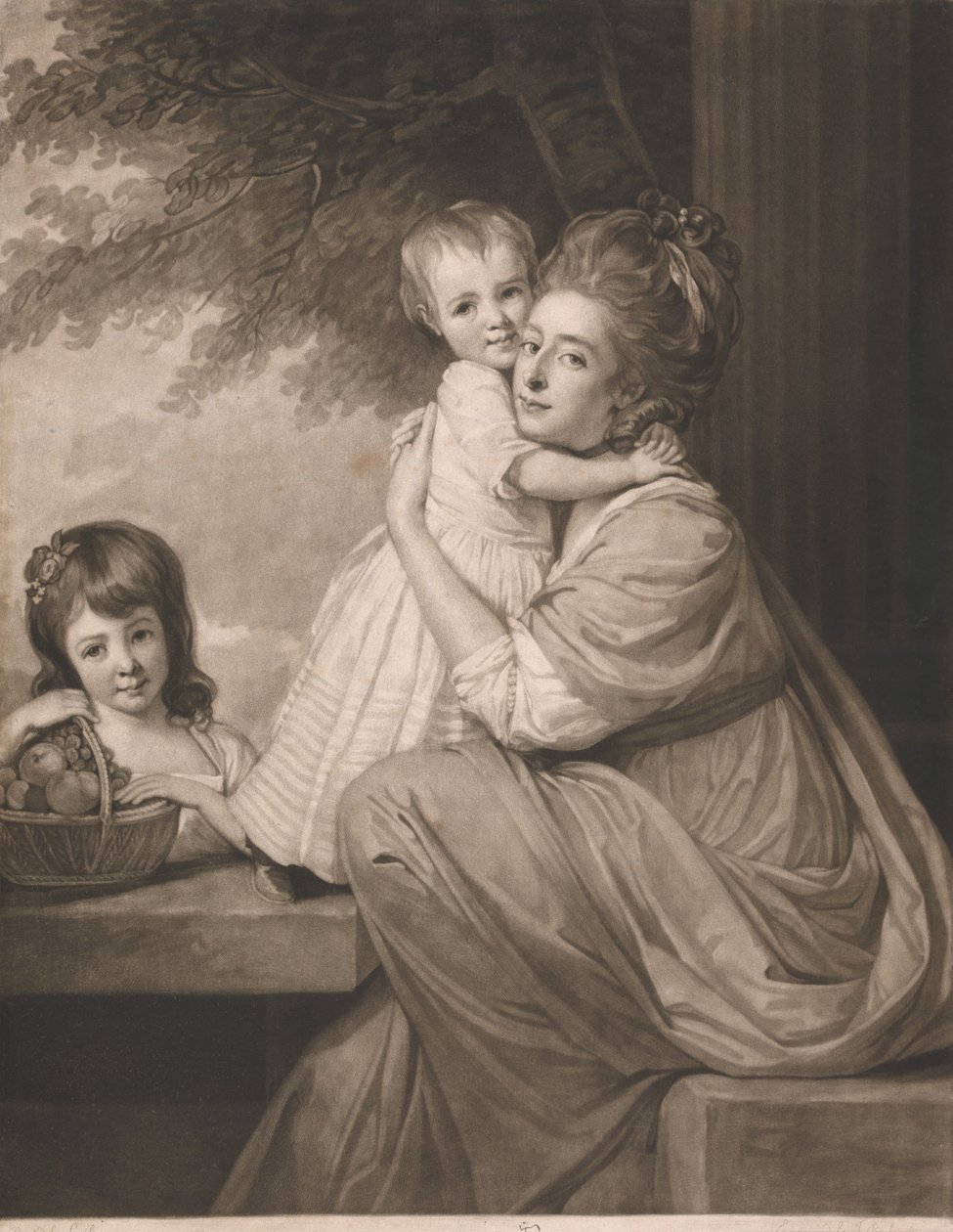 La señora Stables y sus dos hijas Harriet y Maria de John Raphael Smith