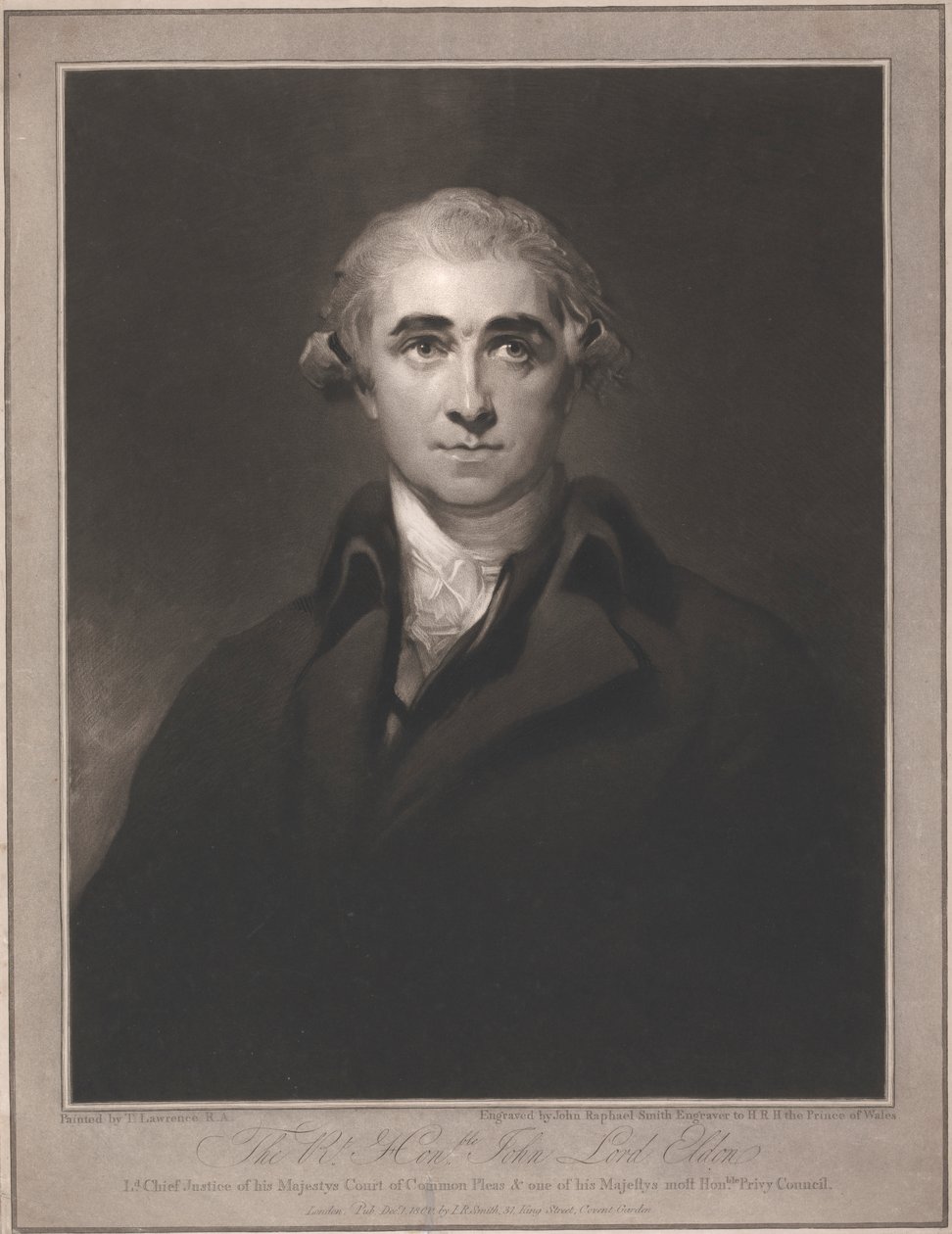 Muy Honorable John Lord Eldon de John Raphael Smith