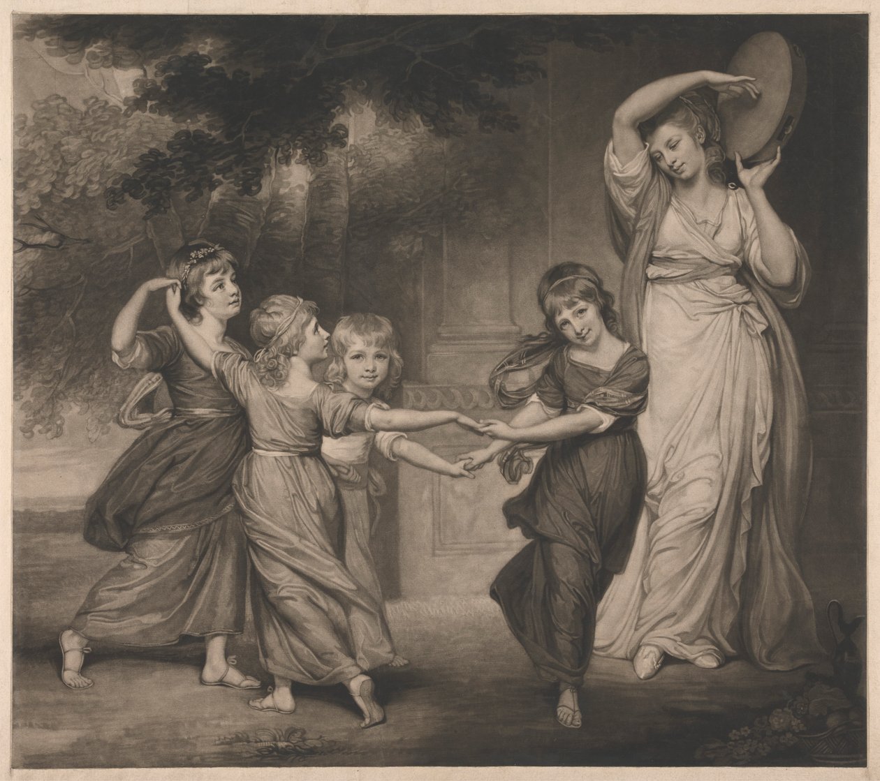 La familia Gower: Los hijos de Granville, II Conde de Gower de John Raphael Smith