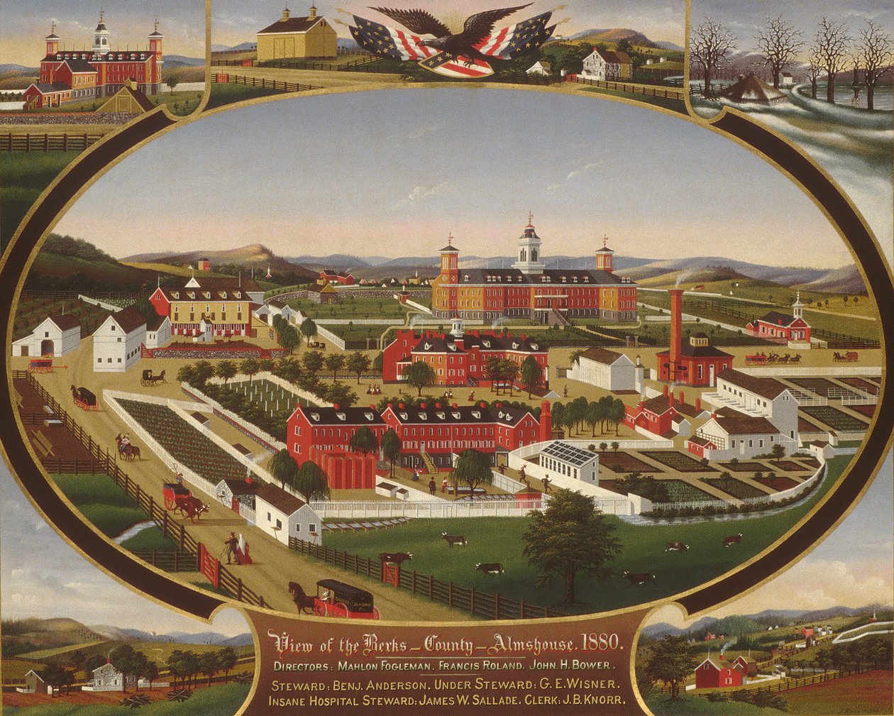 Asilo del condado de Berks, 1880 de John Rasmussen