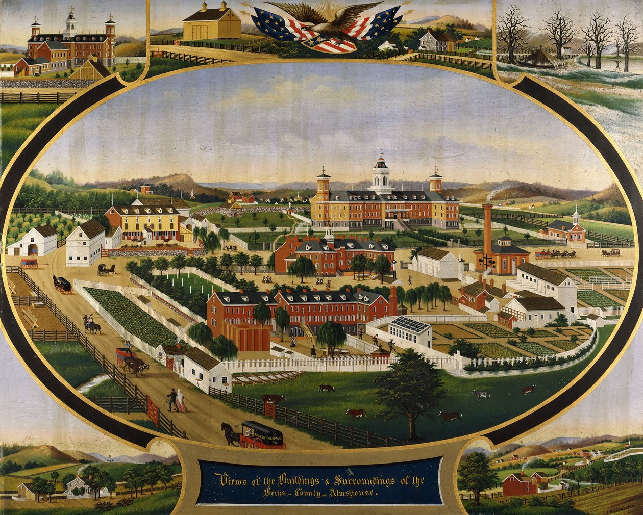 Vistas de los edificios y alrededores del asilo del condado de Berks de John Rasmussen