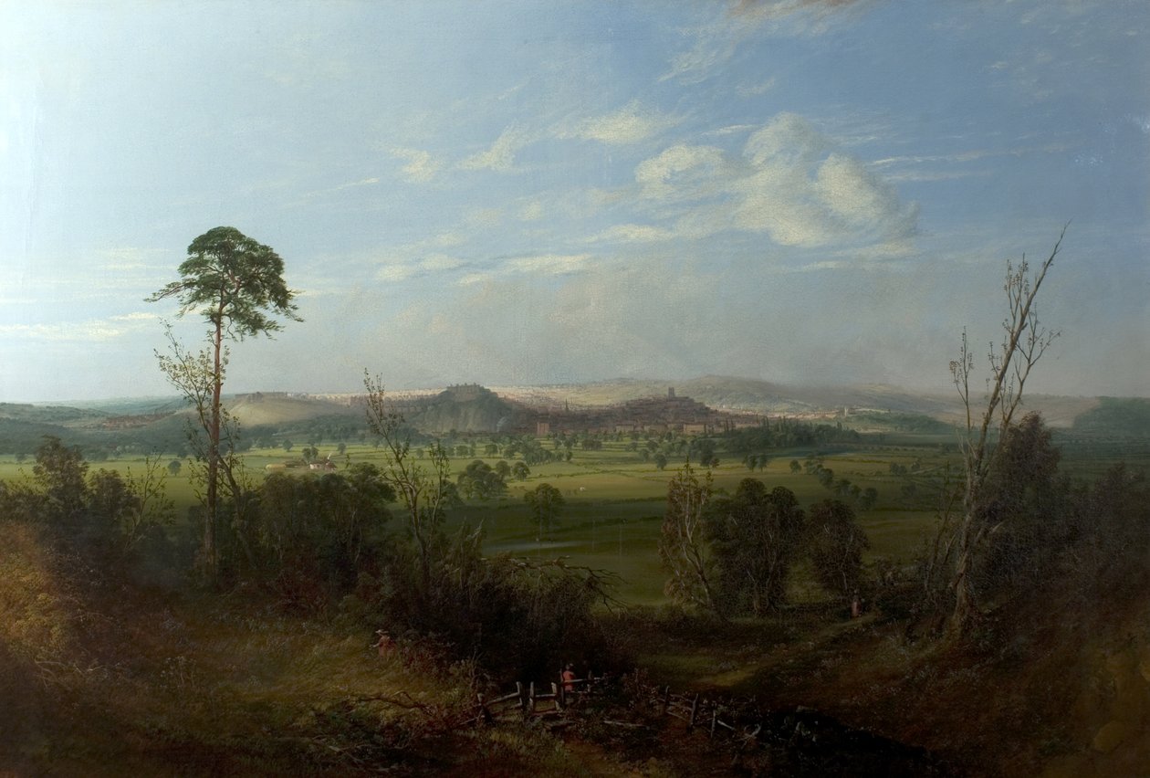 Vista de Nottingham desde Wilford, c.1850 de John Rawson Walker