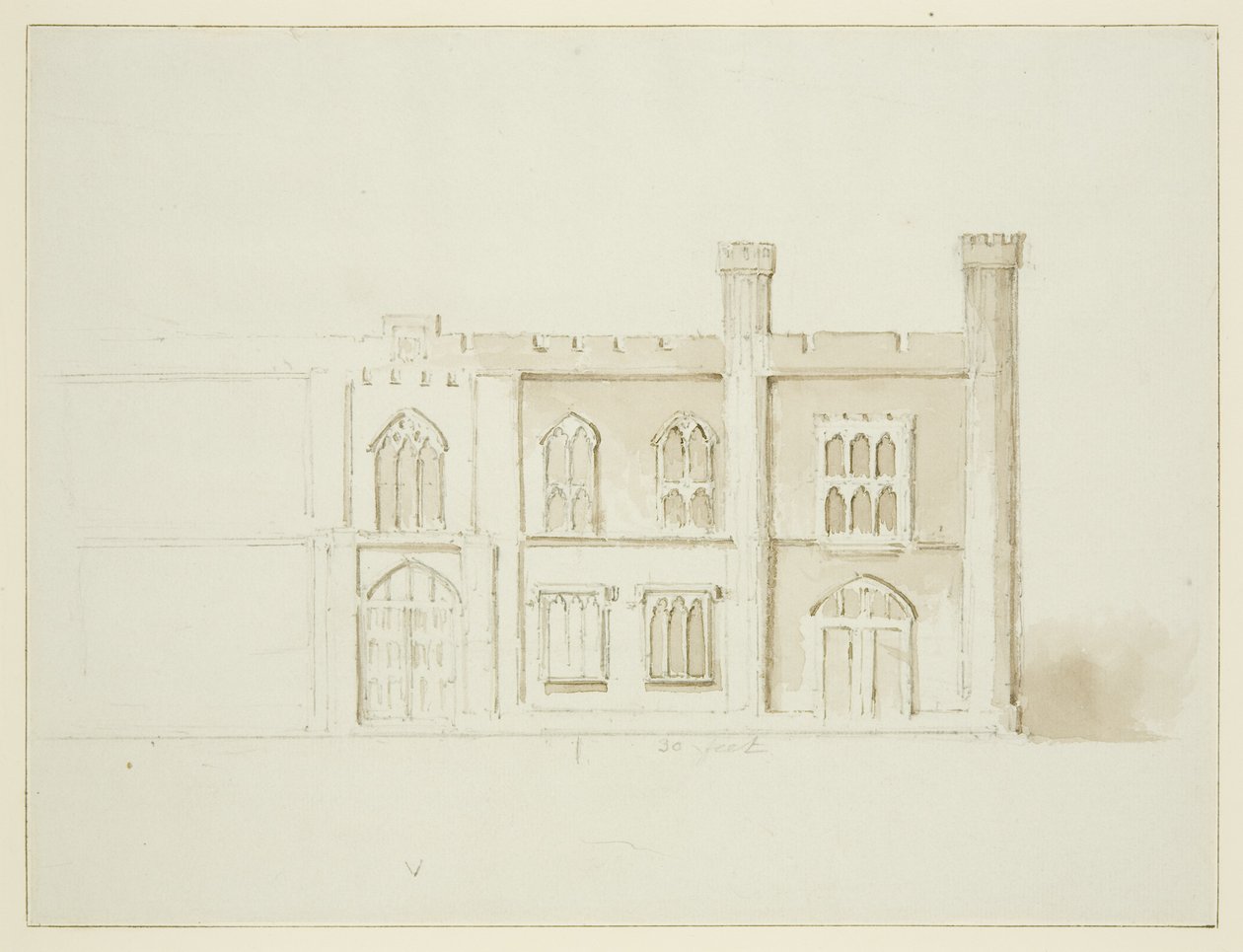Plan del Sr. Garrard para los edificios municipales propuestos en Queen Square de John Reverend Eden
