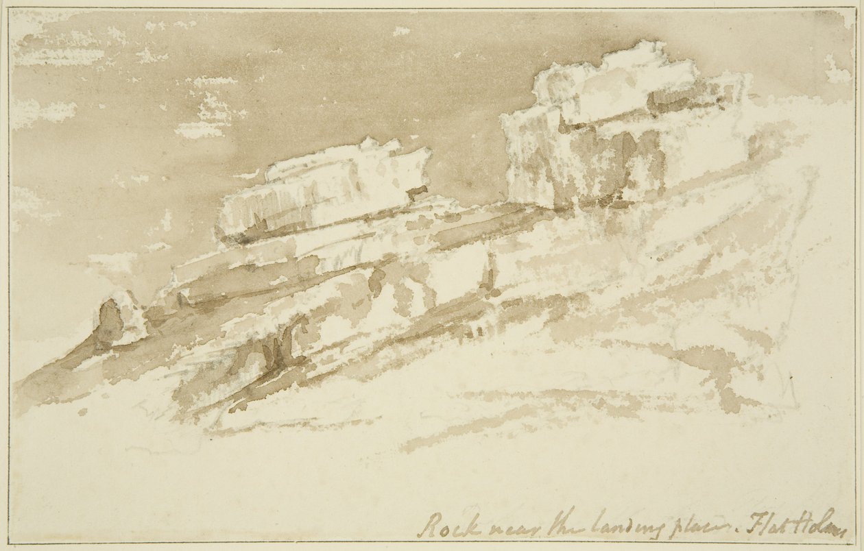 Rocas cerca del Lugar de Aterrizaje, Flat Holm de John Reverend Eden