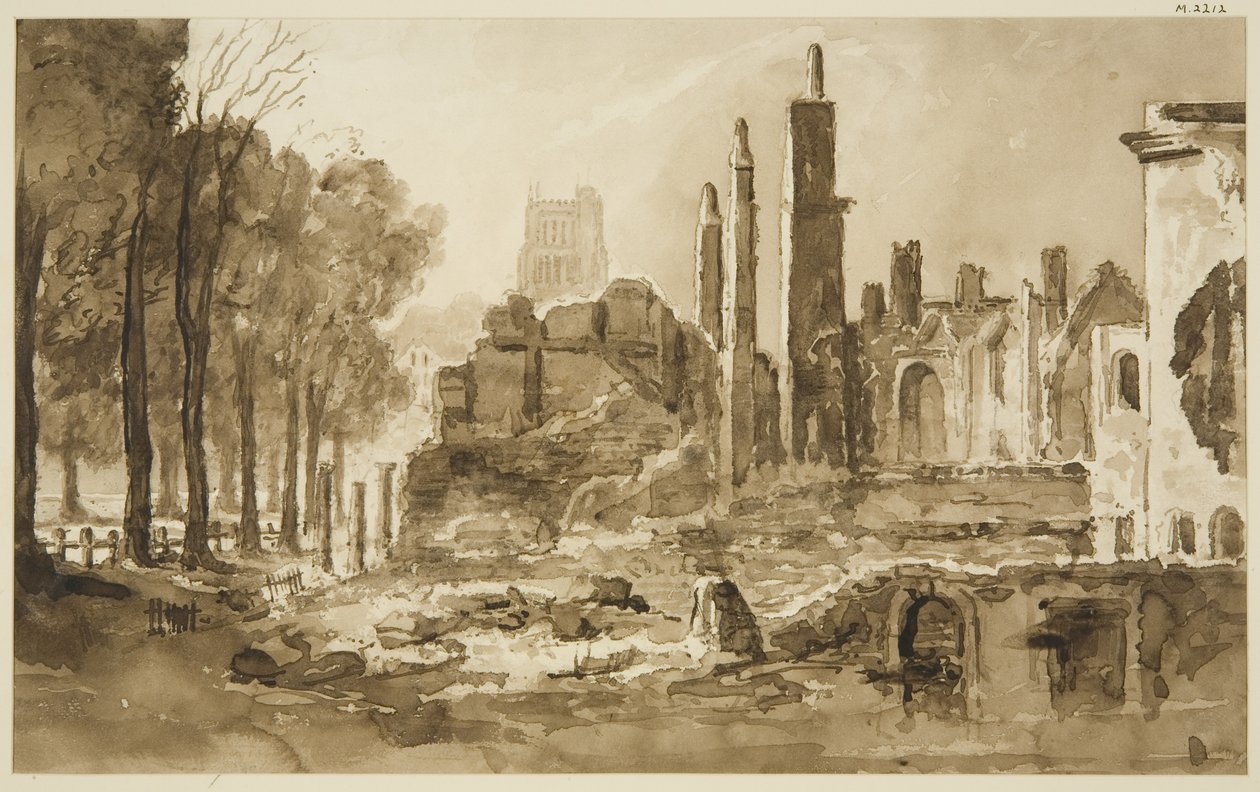 Ruinas de la Mansion House y la Custom House de John Reverend Eden